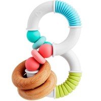 Munchkin Sili Twisty 3m+ Bendable Wooden Teether Κωδ 12557, 1 Τεμάχιο - Εκπαιδευτικό Μασητικό Οδοντοφυΐας με Πολλαπλές Υφές Σχεδιασμένο για την Ανακούφιση Από τον Πόνο & τη Φαγούρα των Ούλων