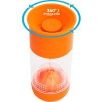 Munchkin Miracle Fruit Infuser 12m+, 591ml - Πορτοκαλί - Ποτήρι-Στίφτης Φρούτων