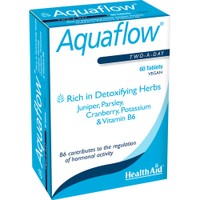 Health Aid Aquaflow 60tabs - Συμπλήρωμα Διατροφής Εκχυλίσματος Βοτάνων & Βιταμινών με Διουρητικές Ιδιότητες Κατά της Κατακράτησης Υγρών