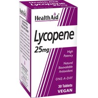 Health Aid Lycopene 25mg 30tabs - Συμπλήρωμα Διατροφής Βιοβλαφονοειδούς Λυκοπένιου με Ισχυρές Αντιοξειδωτικές Ιδιότητες για την Καλή Λειτουργία του Προστάτη