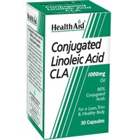 Health Aid Conjucated Linoleic Acid CLA 1000mg 30caps - Συμπλήρωμα Διατροφής Συζευγμένου Λινολεϊκού Οξέος για την Καύση του Περιττού Λίπους & Διατήρηση της Μυϊκής Μάζας