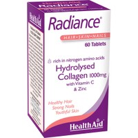 Health Aid Radiance Hydrolysed Marine Collagen 1000mg 60tabs - Συμπλήρωμα Διατροφής με Θαλάσσιο Κολλαγόνο, Βιταμίνη C & Ψευδάργυρο για Λαμπερό Δέρμα Γεμάτο Ζωντάνια & Υγιή Νύχια