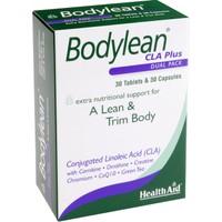 Health Aid Bodylean CLA Plus 30tabs & 30caps - Συμπλήρωμα Διατροφής Λινολεϊκού Οξέος, Χρωμίου, Πράσινου Τσαγιού & Αμινοξέων για Έλεγχο του Βάρους & Διατήρηση της Σιλουέτας