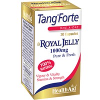 Health Aid Tang Forte Royal Jelly 1000mg 30caps - Συμπλήρωμα Διατροφής με 100% Φυσικό Βασιλικό Πολτό & Βιταμίνη Ε με Αντιγηραντικές Ιδιότητες, για Ενέργεια, Τόνωση του Ανοσοποιητικού & Συνολική Ενίσχυση του Οργανισμού