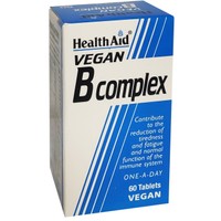 Health Aid B Complex 60tabs - Συμπλήρωμα Διατροφής με Σύμπλεγμα Βιταμινών Β για τη Μείωση της Κούρασης & τη Φυσιολογική Λειτουργία του Ανοσοποιητικού