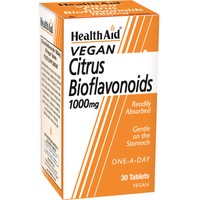 Health Aid Citrus Bioflavonoids 1000mg 30tabs - Συμπλήρωμα Διατροφής με Βιοφλαβονοειδή Εσπεριδοειδών για Ενίσχυση του Ανοσοποιητικού, Ενέργεια με Ισχυρές Αντιοξειδωτικές Ιδιότητες