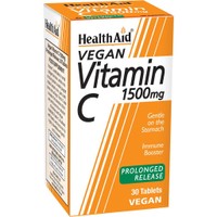 Health Aid Vitamin C 1500mg Prolonged Release 30tabs - Συμπλήρωμα Διατροφής Βιταμίνης C Παρατεταμένης Αποδέσμευσης για Ενίσχυση του Ανοσοποιητικού