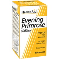 Health Aid Evening Primrose 1000mg 90caps - Συμπλήρωμα Διατροφής με Έλαιο Νυχτολούλουδου, Βιταμίνη Ε & GLA για Ορμονική Ισορροπία με Ισχυρές Αντιγηραντικές & Αντιοξειδωτικές Ιδιότητες