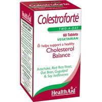 Health Aid Colestroforte 60tabs - Συμπλήρωμα Διατροφής Κόκκινης Μαγιάς, Χρωμίου, Αμινοξέων & Εκχυλίσματος Βοτάνων για Υγιή Επίπεδα Χοληστερόλης & Καρδιαγγειακή Ευεξία