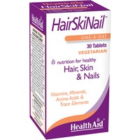 Health Aid HairSkinNail 30tabs - Συμπλήρωμα Διατροφής Βιταμινών, Μετάλλων & Αμινοξέων για Υγιή Μαλλιά, Δέρμα & Νύχια