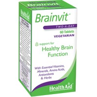 Health Aid Brainvit 60tabs - Συμπλήρωμα Διατροφής Βιταμινών, Μετάλλων, Αμινοξέων & Εκχυλίσματος Βοτάνων για την Ενίσχυση Μνήμης & Εγκεφαλικών Λειτουργιών