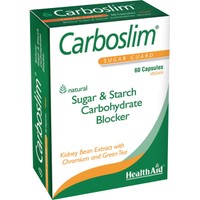 Health Aid Carboslim Sugar Guard 60caps - Συμπλήρωμα Διατροφής με Χρώμιο, Εκχύλισμα Πράσινου Τσαγιού & Λευκών Φασολιών για την Υποστήριξη του Μεταβολισμού Υδατανθράκων & του Ελέγχου Βάρους