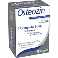 Health Aid Osteozin Complete Bone Formula 90tabs - Συμπλήρωμα Διατροφής Μετάλλων & Βιταμινών για Την Υποστήριξη της Καλής Υγείας των Οστών & του Μυοσκελετικού Συστήματος