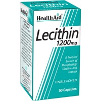 Health Aid Lecithin 1200mg 50caps - Συμπλήρωμα Διατροφής Λεκιθίνης Σόγιας για τον Μεταβολισμό του Λίπους & Έλεγχο του Βάρους