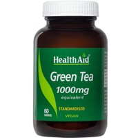 Health Aid Green Tea 1000mg 60tabs - Συμπλήρωμα Διατροφής Εκχυλίσματος Πράσινου Τσαγιού για Αύξηση του Μεταβολισμού & Απώλεια Βάρους με Ισχυρές Αντιοξειδωτικές Ιδιότητες
