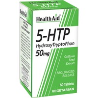 Health Aid 5-HTP 50mg 60tabs - Συμπλήρωμα Διατροφής Αμινοξέος 5-υδροξυ-τρυπτοφάνης Φυτικής Προέλευσης για την Καλή Λειτουργία του Νευρικού Συστήματος & Ενίσχυση της Διάθεσης