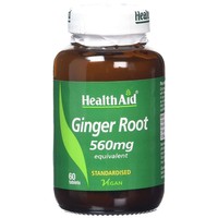 Health Aid Ginger Root 560mg Συμπλήρωμα Διατροφής με Εκχύλισμα Πιπερόριζας για την Υγεία του Γαστρεντερικού Συστήματος 60tabs