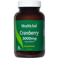 Health Aid Cranberry 5000mg 60tabs - Συμπλήρωμα Διατροφής Εκχυλίσματος Κράνμπερι για Αντιμετώπιση των Ουρολοιμώξεων & την Καλή Υγεία του Ουροποιητικού Συστήματος