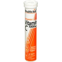 Heath Aid Vitamin C 1000mg 20 Effer.tabs - Orange - Συμπλήρωμα Διατροφής με Βιταμίνη C για την Ενίσχυση του Ανοσοποιητικού με Γεύση Πορτοκάλι