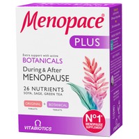 Vitabiotics Menopace Plus Food Supplement 56tabs - Συμπλήρωμα Διατροφής για την Μείωση των Έντονων Συμπτωμάτων της Εμμηνόπαυσης
