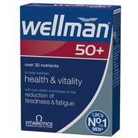 Vitabiotics Wellman 50+ 30tabs - Συμπλήρωμα Διατροφής για την Μείωση της Κόπωσης & Ενίσχυση της Ενέργειας Ιδανικό για Άντρες Άνω των