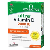 Vitabiotics Ultra Vitamin D 2000IU 96tabs - Συμπλήρωμα Διατροφής Βιταμίνης D για την Καλή Υγεία Οστών,Μυών & την Ενίσχυση του Ανοσοποιητικού