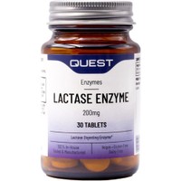 Quest Lactase Enzyme 200mg, 30tabs - Συμπλήρωμα Διατροφής που Βοηθά στη Πέψη σε Άτομα με Δυσανεξία στη Λακτόζη