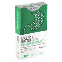 Quest Enzyme Biotix with 6 Digestive Enzymes & Probiotics 30caps - Συμπλήρωμα Διατροφής με Πεπτικά Ένζυμα & Προβιοτικά που Έχει Σχεδιαστεί Ειδικά για Όσους Έχουν Δυσκολία στην Πέψη των Τροφών
