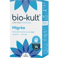 Protexin Bio-Kult Migrea 60caps - Συμπλήρωμα Διατροφής Προβιοτικών με Μαγνήσιο & Βιταμίνη Β6 για τη Φυσιολογική Λειτουργία του Νευρικού Συστήματος & του Εντέρου Κατά της Ημικρανίας & του Πονοκεφάλου