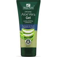 Optima Organic Aloe Vera Gel with Vtamin A,C & E 200ml - Τζελ με Αλόη που Ενυδατώνει σε Βάθος & Βοηθά στην Αποκατάσταση του Ξηρού & Κατεστραμμένου Δέρματος