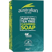 Optima Australian Tea Tree Antiseptic Cleansing Soap Παρέχει Βαθύ Καθαρισμό Και Αντισηπτική Προστασία 90gr - Σαπούνι Καθαρισμού με Τεϊόδεντρο για Βαθύ Καθαρισμό & Αντισηπτική Προστασία