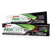 Optima Aloe Vera Triple Action Charcoal Toothpaste 100ml - Οδοντόκρεμα που Χαρίζει Δροσερή Αναπνοή, Λευκότερο Χαμόγελο & Προάγει την Καλή Υγεία των Δοντιών και των Ούλων