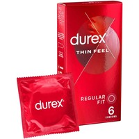 Durex Sensitive Thin Feel Condoms 6 Τεμάχια - Λεπτά Προφυλακτικά για Καλύτερη Αίσθηση με Κανονική Εφαρμογή