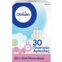 Otrisalin Sterile Nasal Solution in Ampoules 30x5ml - Αποστειρωμένο Φυσιολογικό Διάλυμα για τον Καθαρισμό & την Ενυδάτωση της Μύτης