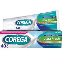 Corega Ultra Fresh 40g - Στερεωτική Κρέμα Οδοντοστοιχιών Προσφέρει Δυνατή Συγκράτηση με Δροσερή Γεύση Μέντας