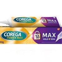 Corega Max Hold & Seal 40gr - Στερεωτική Κρέμα για Οδοντοστοιχίες, Ισχυρή Συγκράτηση Όλη Μέρα