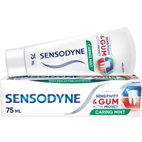 Sensodyne Sensitivity & Gum Caring Mint 75ml - Οδοντόκρεμα για Ευαίσθητα Δόντια & Ούλα που Αιμορραγούν με Γεύση Μέντας