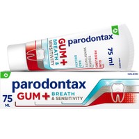 Parodontax Gum+ Breath & Sensitivity Toothpaste 75ml - Φθοριούχος Οδοντόκρεμα για Ανακούφιση από την Ευαισθησία των Δοντιών, Ούλων & τη Δυσάρεστη Αναπνοή