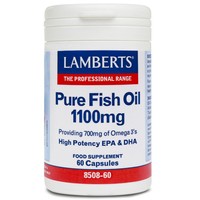 Lamberts Pure Fish Oil 1100mg 60caps - Συμβάλλει στη Φυσιολογική Λειτουργία της Καρδιάς της Όρασης και του Εγκεφάλου