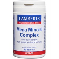 Lamberts Mega Mineral Complex 90tabs - Συμπλήρωμα Διατροφής Συμπλέγματος Μετάλλων & Ιχνοστοιχείων  για την Καλή Λειτουργία του Μυοσκελετικού, Ενέργεια & Αντιοξειδωτικές Ιδιότητες