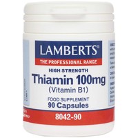 Lamberts Thiamin 100mg, 90caps - Συμπλήρωμα Διατροφής Βιταμίνης Β1 για την Ενίσχυση του Νευρικού & Καρδιαγγειακού Συστήματος
