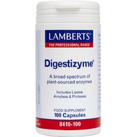 Lamberts Digestizyme 100caps - Συμπλήρωμα Διατροφής με Υψηλής Ισχύος Σύμπλεγμα Πεπτικών Ενζύμων Φυτικής Προελεύσεως για τη Σωστή Λειτουργία του Γαστρεντερικού