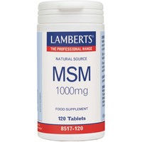 Lamberts MSM 1000mg, 120 tabs - Συμπλήρωμα Διατροφής για τη Διατήρηση της Υγείας των Αρθρώσεων
