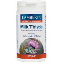 Lamberts Milk Thistle 8500mg, 90tabs - Συμπλήρωμα Διατροφής με Εκχύλισμα Γαϊδουράγκαθου για την Προστασία του Ήπατος με Αντιφλεγμονώδεις Ιδιότητες Κατάλληλο για & Αποτοξίνωση