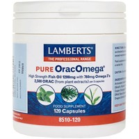 Lamberts Pure OracOmega 120caps - Συμπλήρωμα Διατροφής Ω3 Λιπαρών Οξέων για την Ενίσχυση της Λειτουργίας της Καρδιάς και της Όρασης με Αντιοξειδωτικούς Παράγοντες