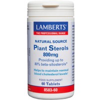 Lamberts Plant Sterols 800mg, 60tabs - Συμπλήρωμα Διατροφής για τη Διατήρηση Φυσιολογικών Επιπέδων Χοληστερόλης στο Αίμα