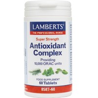 Lamberts Super Strength Antioxidant Complex 60tabs - Συμπλήρωμα Διατροφής Συμπλέγματος Φυτικών Αντιοξειδωτικών Υψηλής Ισχύος