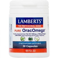 Lamberts Pure OracOmega 30caps - Συμπλήρωμα Διατροφής Ω3 Λιπαρών Οξέων για την Ενίσχυση της Λειτουργίας της Καρδιάς και της Όρασης με Αντιοξειδωτικούς Παράγοντες