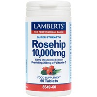 Lamberts Rosehip 10.000mg, 60tabs - Συμπλήρωμα Διατροφής Εκχυλίσματος Καρπού Αγριοτριανταφυλλιάς με Αντιοξειδωτικές Ιδιότητες για την Ενίσχυση του Ανοσοποιητικού