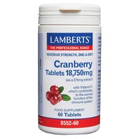 Lamberts Cranberry 18,750mg, 60tabs - Συμπλήρωμα Διατροφής με Εκχύλισμα Κράνμπερι για την Καλή Λειτουργία του Ουροποιητικού